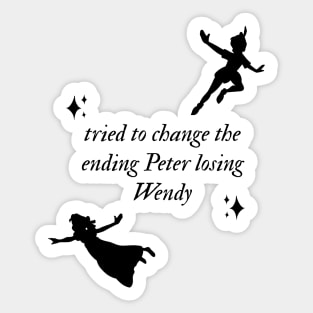 Peter Losing Wendy Sticker